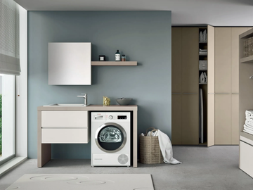 STORE STO11 - Laundry room cabinet with drawers for washing machine by Gruppo Geromin - view 2